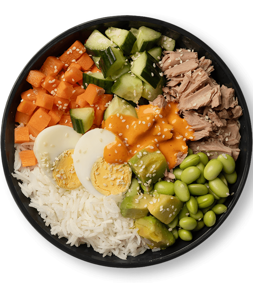 High-Protein Tuna Egg Bowl