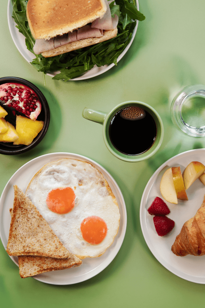Office breakfast and fruit
